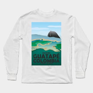 Guatepe Colombia Retro Travel Long Sleeve T-Shirt